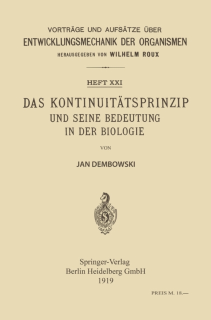 Das Kontinuitätsprinzip und seine Bedeutung in der Biologie