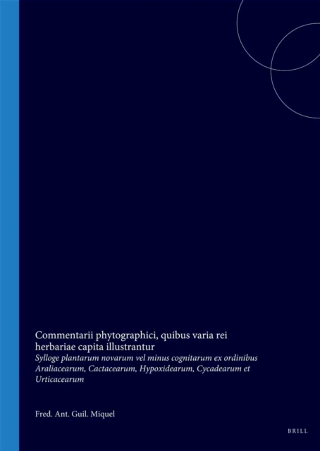 Commentarii phytographici, quibus varia rei herbariae capita illustrantur