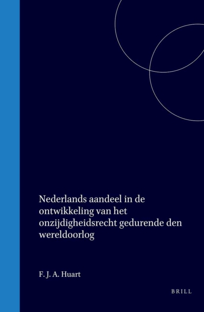 Nederlands aandeel in de ontwikkeling van het onzijdigheidsrecht gedurende den wereldoorlog