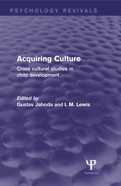 Acquiring Culture (Psychology Revivals)