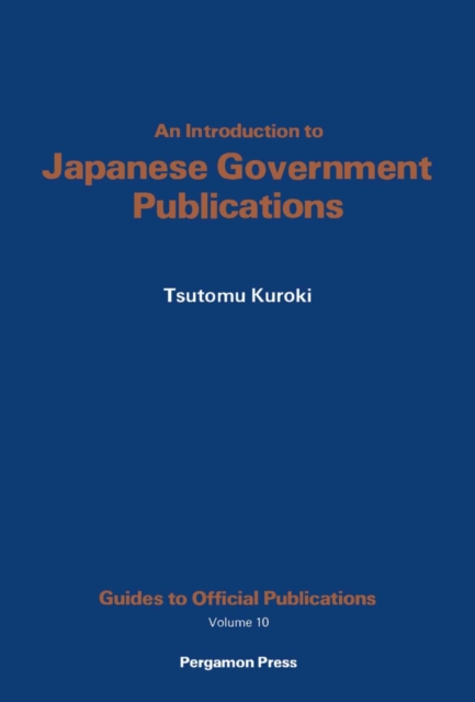 Introduction to Japanese Government Publications