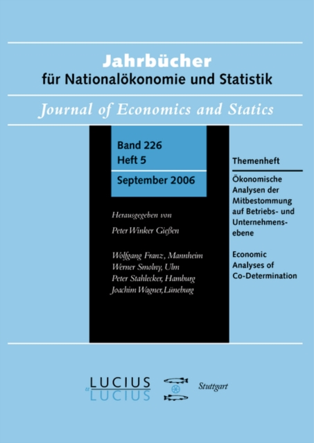 Ökonomische Analysen der Mitbestimmung auf Betriebs- und Unternehmensebene