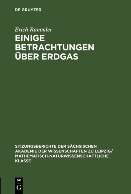 Einige Betrachtungen uber Erdgas