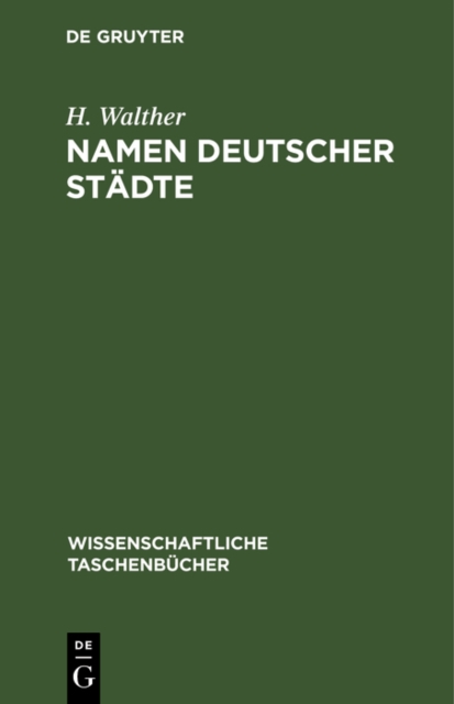 Namen deutscher Stadte