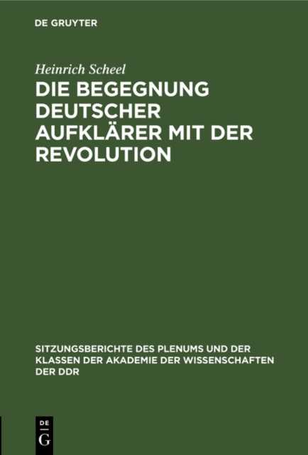Die Begegnung deutscher Aufklarer mit der Revolution