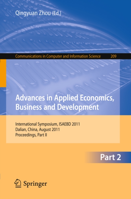 Advances in Applied Economics, Business and Development