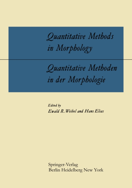 Quantitative Methods in Morphology / Quantitative Methoden in der Morphologie