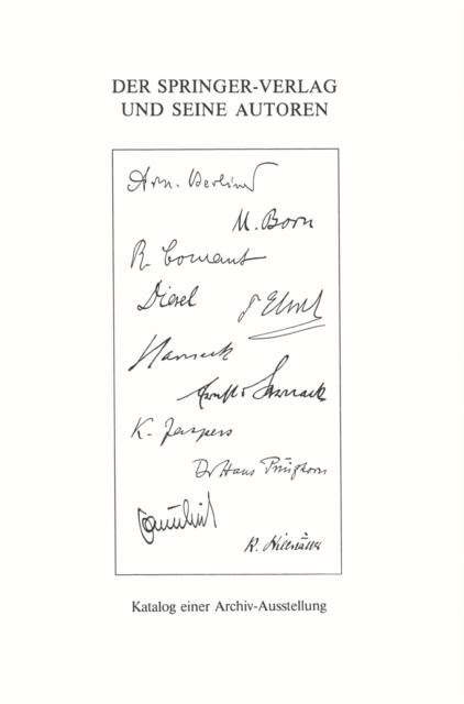 Der Springer-Verlag und seine Autoren