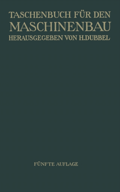 Taschenbuch für den Maschinenbau