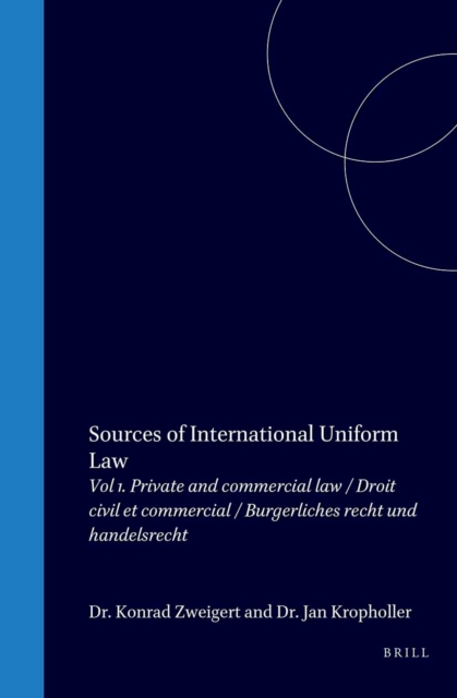 Sources of International Uniform Law