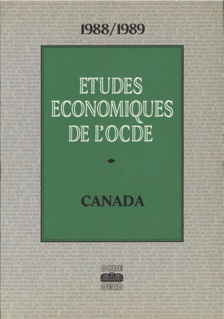 Etudes economiques de l'OCDE : Canada 1989