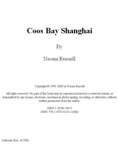 Coos Bay Shanghai