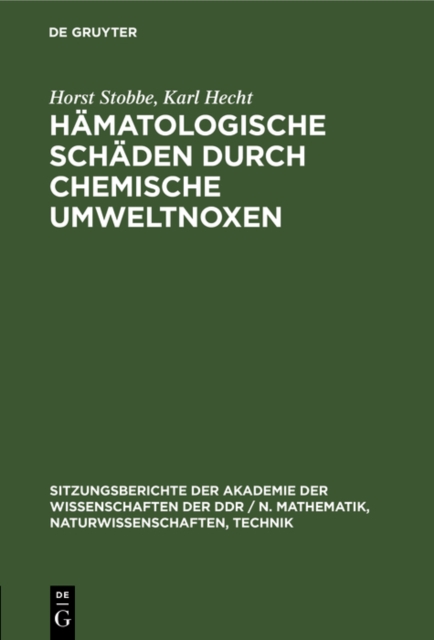 Hamatologische Schaden durch chemische Umweltnoxen