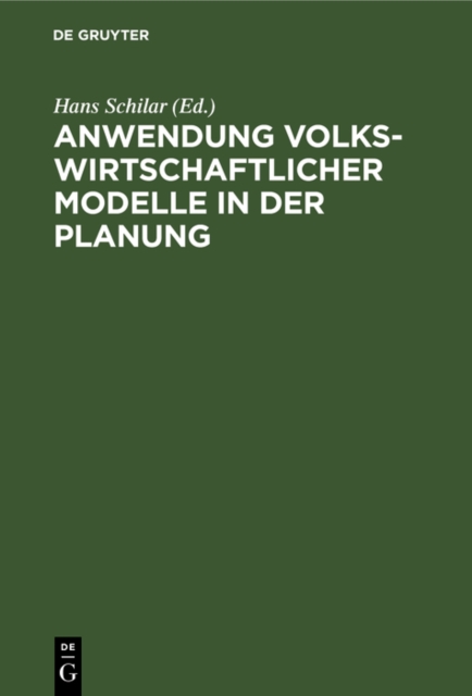 Anwendung volkswirtschaftlicher Modelle in der Planung