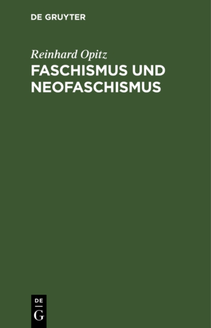 Faschismus und Neofaschismus