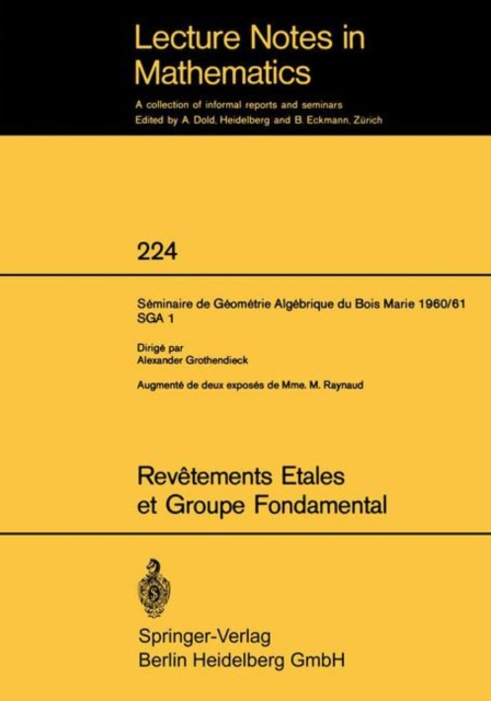 Revêtements Étales et Groupe Fondamental