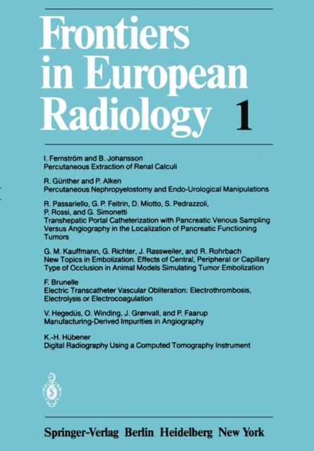 Frontiers in European Radiology