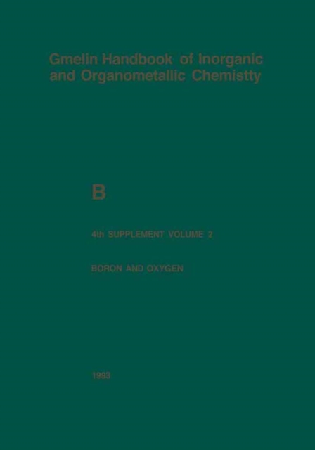 Boron and Oxygen