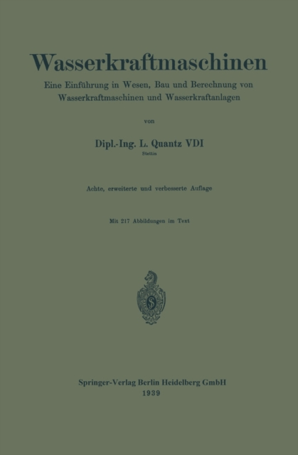 Wasserkraftmaschinen
