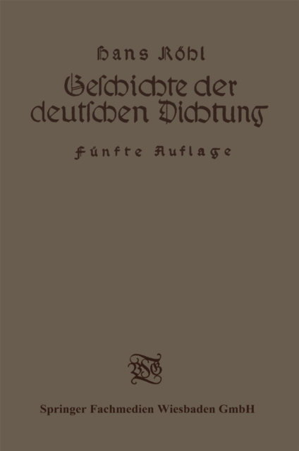 Geschichte der deutschen Dichtung