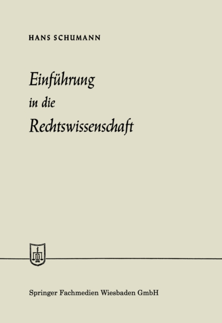 Einführung in die Rechtswissenschaft