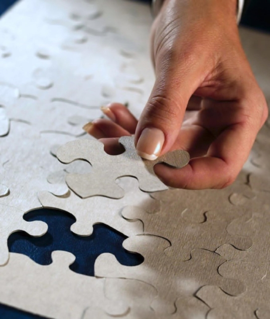 Puzzleteile des Lebens