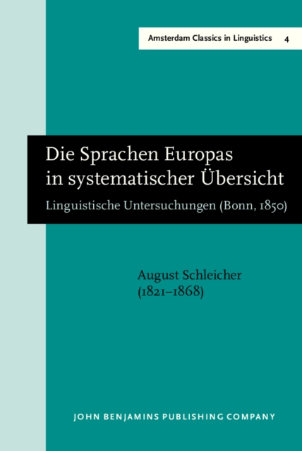 Die Sprachen Europas in systematischer Übersicht