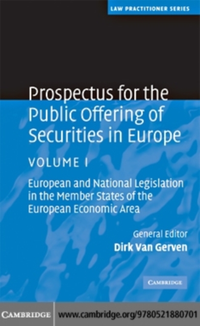 Prospectus for the Public Offering of Securities in Europe: Volume 1