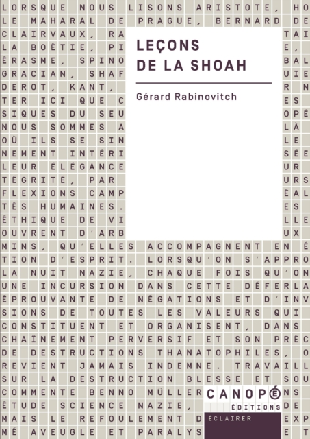 Leçons de la Shoah