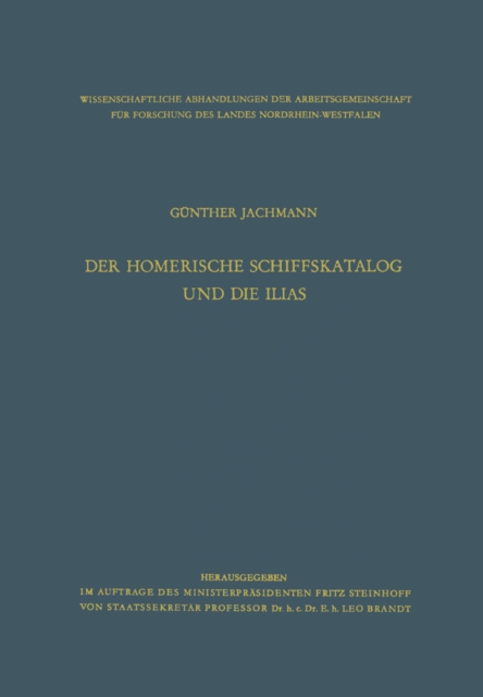 Der homerische Schiffskatalog und die Ilias