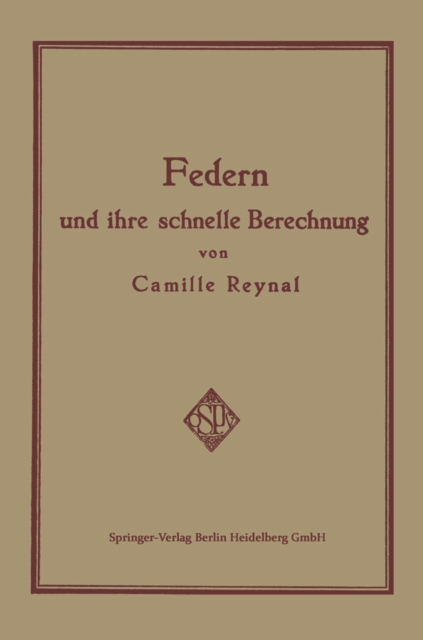 Federn und ihre Schnelle Berechnung
