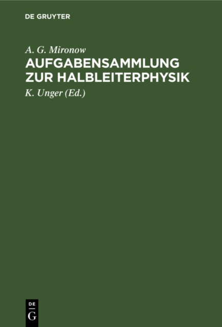 Aufgabensammlung zur Halbleiterphysik