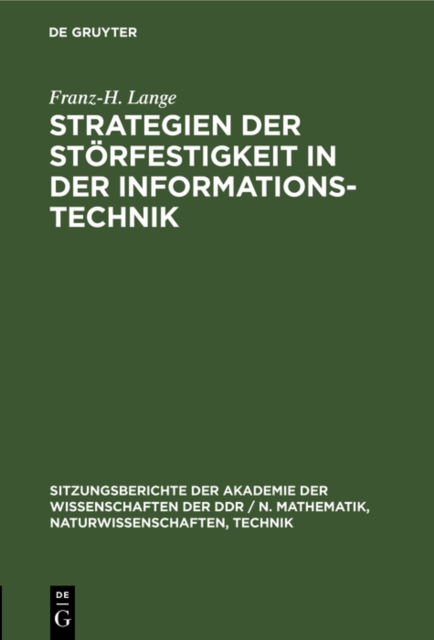 Strategien der Storfestigkeit in der Informationstechnik