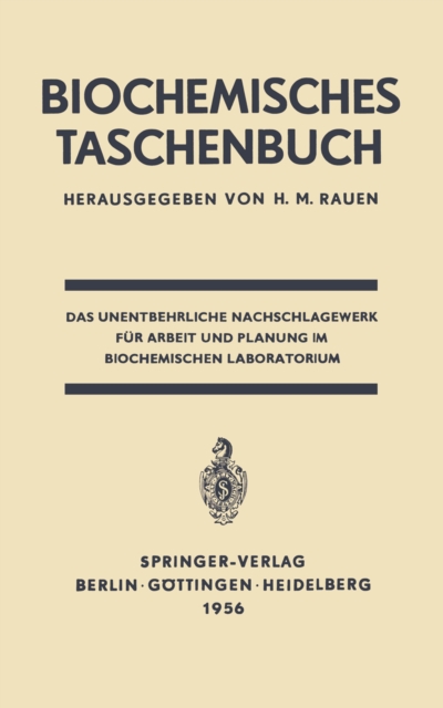 Biochemisches Taschenbuch