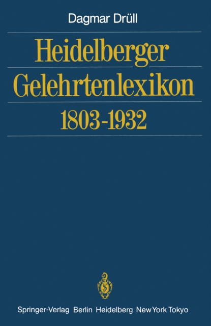 Heidelberger Gelehrtenlexikon 1803–1932