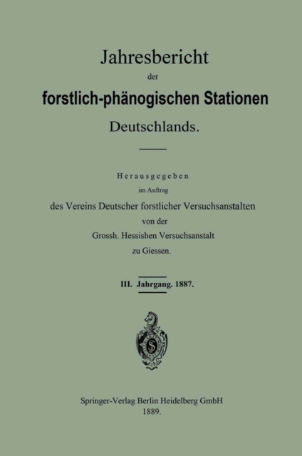 Jahresbericht der forstlich-phänologischen Stationen Deutschlands