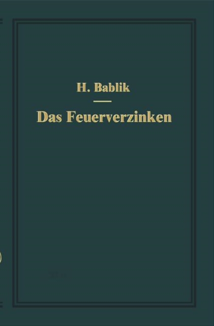 Das Feuerverzinken