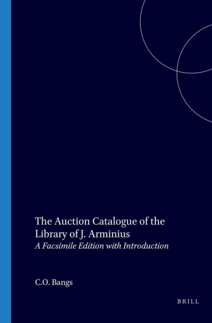 Auction Catalogue of the Library of J. Arminius