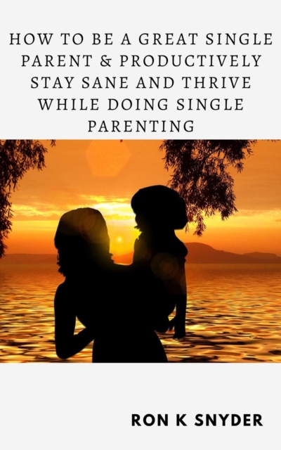 How To Be A Great Single Parent & Productively Stay Sane And Thrive While Doing Single Parenting