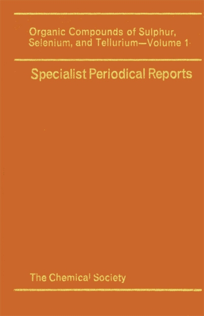 Organic Compounds of Sulphur, Selenium, and Tellurium