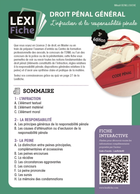 Droit pénal général (3e édition)