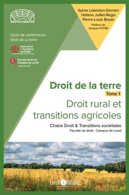 Droit de la terre. Droit rural et transtions agricoles