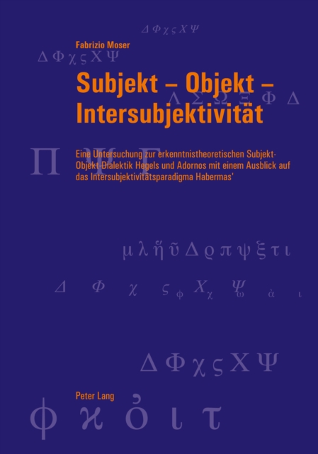 Subjekt – Objekt – Intersubjektivitaet