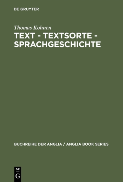 Text – Textsorte – Sprachgeschichte