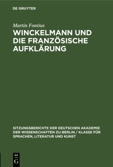 Winckelmann und die franzosische Aufklarung