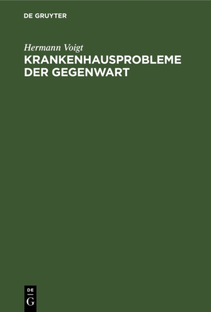 Krankenhausprobleme der Gegenwart