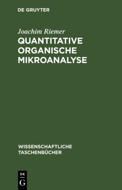 Quantitative organische Mikroanalyse