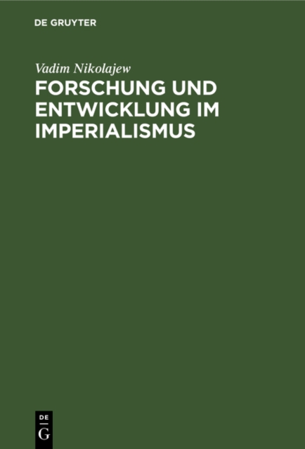Forschung und Entwicklung im Imperialismus