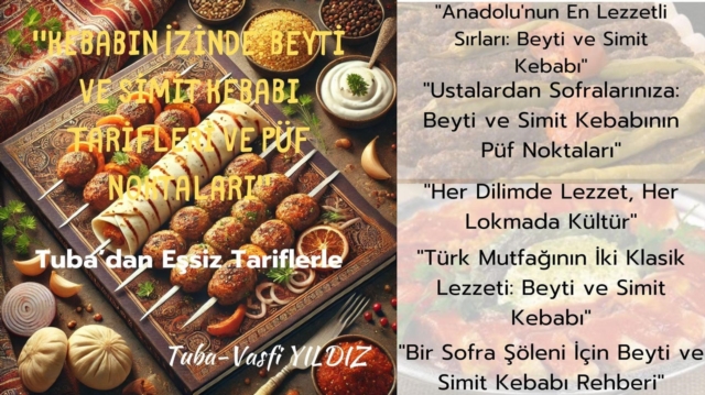 &quote;Kebabin Izinde: Beyti ve Simit Kebabi Tarifleri ve Puf Noktalari&quote;