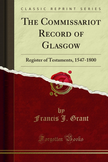 Commissariot Record of Glasgow
